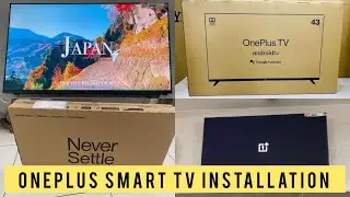 One plus smart TV unboxing ￼- installation  ￼#oneplus