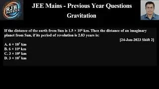 If the distance of the earth from Sun is 1 5 &times; 106 km  Then the distance of an imaginary planet from