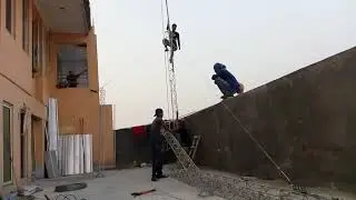 Guyed Wire Tower Triangle Erection Part-1