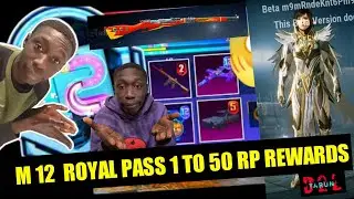 M 12  Royal Pass 1 to 50 Rp Rewards 😍 | Royalpass✌| @MadTamizha | Bgmi m12 royalpass rewards