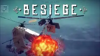 Advanced Tandem Rotor Helicopter Shot Down With Guided Missiles | Besiege