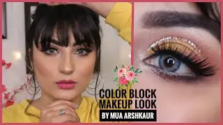 Yellow eyes Makeup tutorial | Best makeup artist in jalandhar | cut crease eye makeup