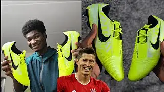 I BOUGHT LEWANDOWSKI FOOTBALL BOOTS FOR $100. NIKE PHANTOM VENOM ELITE*