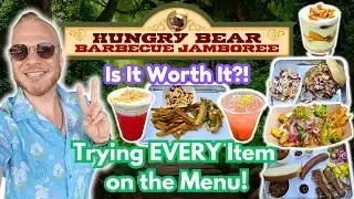 Disneyland's NEW Hungry Bear BBQ Jamboree Review! Trying EVERY Item on the Menu! Is It Worth It??