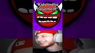 Geometry Dash Fire in the Hole, Water on the Hill, Kids at the Basement! #geometrydash #shorts