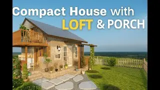 Unthinkable Stylish 2-Story Small House Plan with Loft Bed & Outdoor Laundry Area!(6m x 7m)