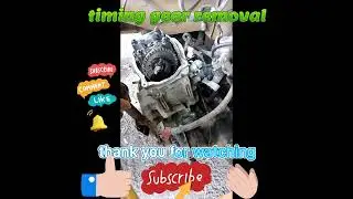 how to remove timing gear Piaggio ape city 230cc