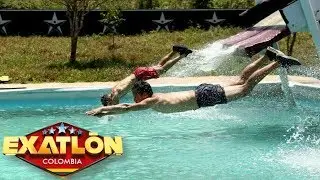 Pedro Pallares y Juan Jos&eacute; midieron sus capacidades deportivas | Exatl&oacute;n Colombia