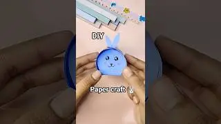 easy paper craft🐰💖#diy #youtubeshorts #craft #shorts