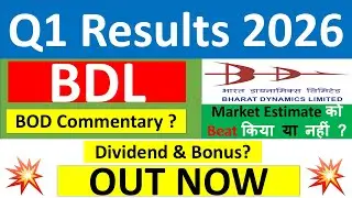 BDL Q1 results 2026 | Bharat Dynamics share results today | BDL Share News | BDL Share latest news