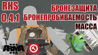 RHS v0.4.1 | Обзор бронезащиты, бронепробиваемости и массы снаряжения | ArmA 3