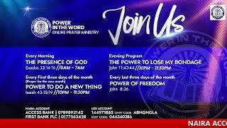 .  JOIN PROPHET  EZEKIEL  ESEIGBE ON POWERFUL PRAYER ON 30HT TO 31ST  OF MAY 2024