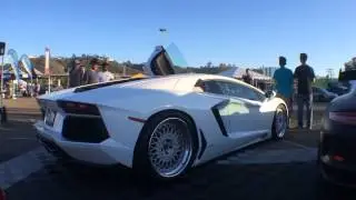 BigSoCalEuro  ||  Crooks N Castles Lamborghini Aventador Revving!!