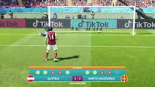 Austria vs North Macedonia PES 2021 Penalty Shootout UEFA Euro 2020 Gameplay PS5