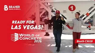 Braher Mixers at World of Concrete 2026 🔥 - Discover Our Concrete Machinery 🇲🇽 #concretemachinery