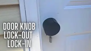 Door Knob Locking Cover with Padlock