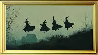 Witches Halloween Art | 4K Spooky Frame TV Art | Enchanting Halloween Wall Decor