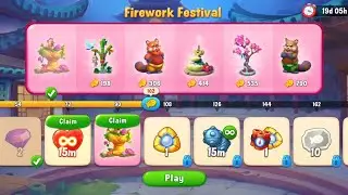 @Fishdom Merge Levels Fireworks Festival 🐡 Level 102. Got New Accessory.