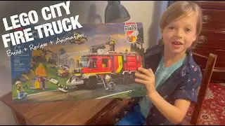Lego City Fire Truck - Build, Review, and Animation