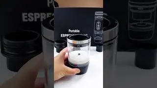 Make all kinds of fancy coffee - Karinear portable espresso machine with milk frother.