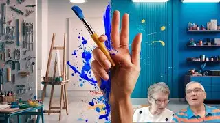 Можно ли заниматься искусством и смеяться одновременно? #видеоблог #пенсия #искусство