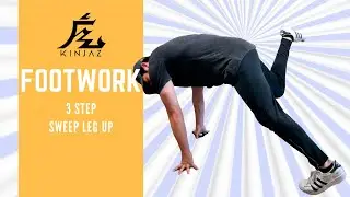 How To Breakdance | Breakdance Footwork - 3 Step Sweep Leg Up | Basic Breakdance Steps and Moves