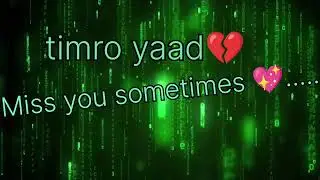 4rwarD - timro yaad/ official song/ ft. wiaba sarkar