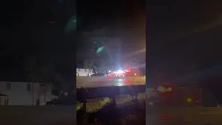 Tampa Fire Heavy Rescue 1 clearing the scene of an extrication traffic crash on I-275
