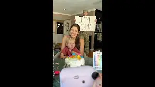 Soldier returns from deployment to surprise wife on her birthday and meets son for the first time 🥹