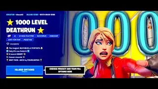 FORTNITE⭐ 1000 LEVEL DEATHRUN BY KINOAH ⭐8 SECRET BOBBY + VIP ROOM - MAP CODE: 6573-0540-3186