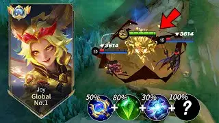 DIED💀NP !! WHEN GLOBAL JOY USE PERFECT FULL:DAMAGE BUILD IN SOLO RANK!!(FULL CARRY)~ML