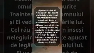 Proverbele 5:20-23 #Biblia #Biserica #Hristos #VersetulZilei
