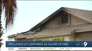 Lightning Suspected as Cause for Attic Fire