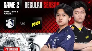 TEAM LIQUID ID vs NAVI | Regular Season Week 3 Day 3 | Game 2 | #MPLIDS16