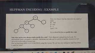 DAA &bull; Greedy Algorithms &bull; Huffman Encoding &bull; Example - Part 2 of 2