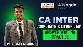 CA inter answer writing practice | Score high with CS Amit Mishra | Day 7