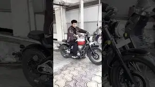 Jawa 42 bobber dual seat modified exhaust #youtubeshorts #shorts