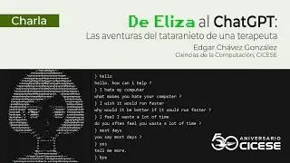Charla "De Eliza al ChatGPT: Las aventuras del tataranieto de una terapeuta".