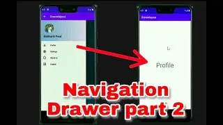 Navigation Drawer handling the menu click event in Android studio tutorial part 2 | Codoryx