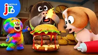 Spicy Hamburger CHASE! 🍔🔥 Dog Days Out | Netflix Jr