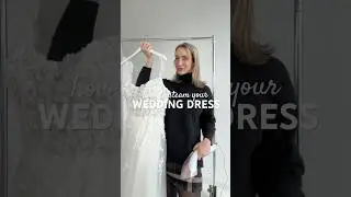 Steaming your wedding dress like a pro! #weddingdress #bridetobe  #weddingplanning  #bridalfashion