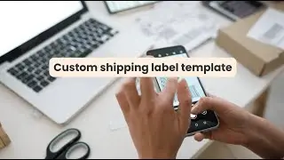 Drag-and-drop shipping label template (custom & easy to use)