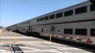 amtrak entering roseville ca, train yard. 5/12/12