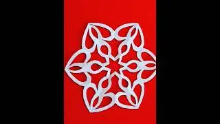 Snowflake Paper Craft | Paper Snowflake ❄️ ❄️#shorts #snowflake #viralshorts #papercraft