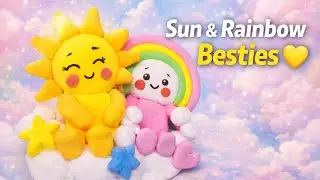 Cute 🌞sun and rainbow🌈 friends #clay craft# #videos # yaashvi's craft #