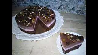 كيكة باردة من ثلاث طبقات بالفلان رطبة و هشيشة روعة 😋👍👍مغديش تستغني عليها بعدما تجربيها😊💯%