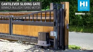Cantilever Sliding Gate Installation powered by the Beninc&agrave; BULL624 Turbo Sliding Gate Motor