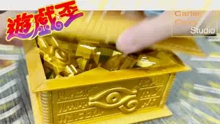 #YuGioH #ASMR[1:1] ULTIMAGEAR Gold Sarcophagus Paint Models '黄金櫃' | ASMR |Unboxing with Carter Color