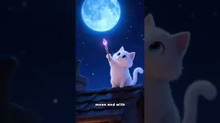 The Cat Who Painted the Moon  Magical Kids Story  #brightwingkidstv #edukidstv #kidslearning
