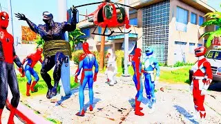 Spiderman Racing Car Mcqueen VS Superheroes, Avengers, Blue Hulk, Rescue Batman VS Iron Man Venom